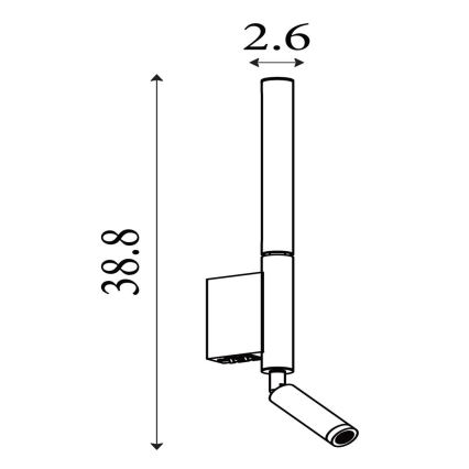 Searchlight - Oprawa punktowa LED ARCHITECT LED/7W/230V czarna