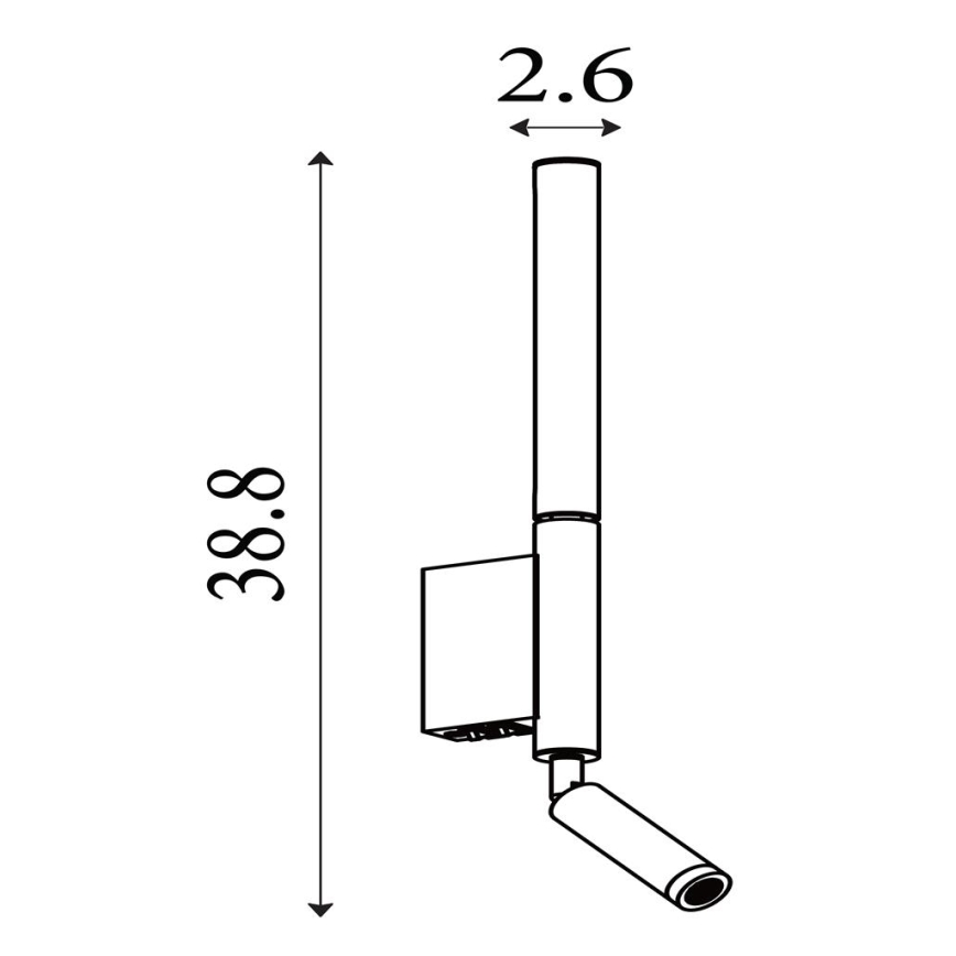 Searchlight - Oprawa punktowa LED ARCHITECT LED/7W/230V czarna