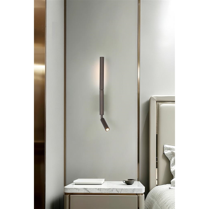 Searchlight - Oprawa punktowa LED ARCHITECT LED/7W/230V brązowa