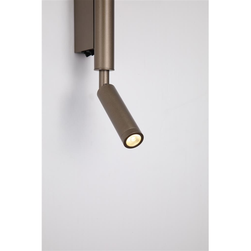 Searchlight - Oprawa punktowa LED ARCHITECT LED/7W/230V brązowa