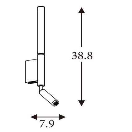 Searchlight - Oprawa punktowa LED ARCHITECT LED/7W/230V brązowa