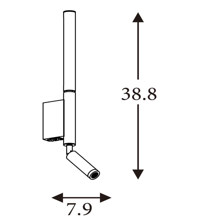 Searchlight - Oprawa punktowa LED ARCHITECT LED/7W/230V brązowa