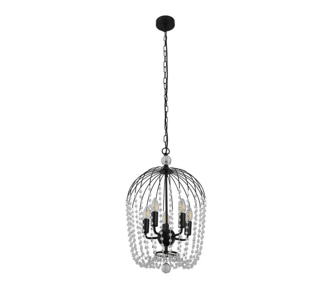 Searchlight 30216-5BK - Żyrandol na łańcuchu SHOWER 5xE14/60W/230V czarny