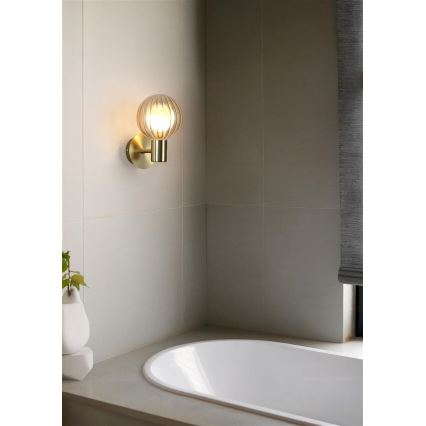 Searchlight - Kinkiet LUMINSPHERE 1xG9/7W/230V mosiężny