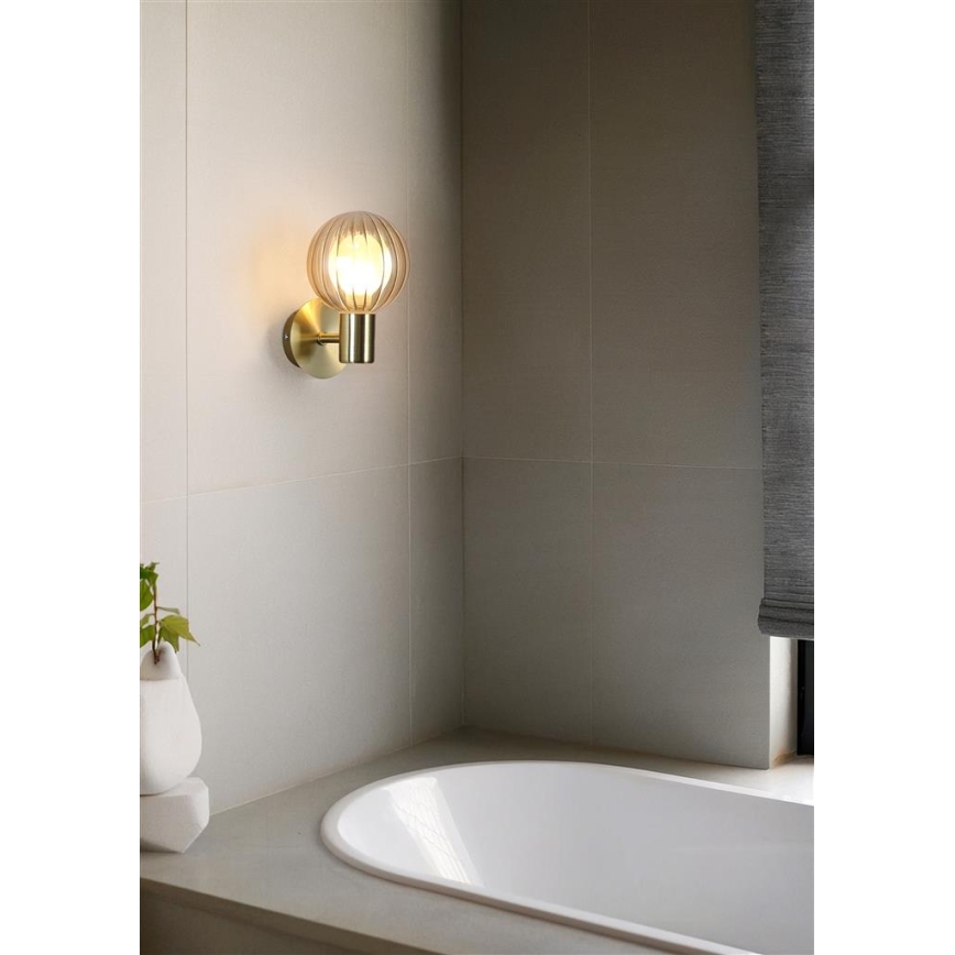 Searchlight - Kinkiet LUMINSPHERE 1xG9/7W/230V mosiężny