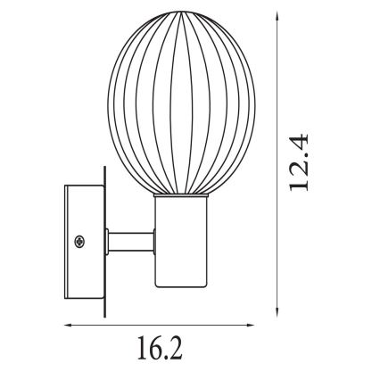 Searchlight - Kinkiet LUMINSPHERE 1xG9/7W/230V mosiężny
