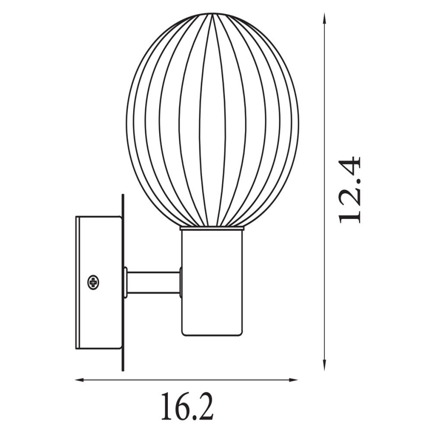 Searchlight - Kinkiet LUMINSPHERE 1xG9/7W/230V mosiężny