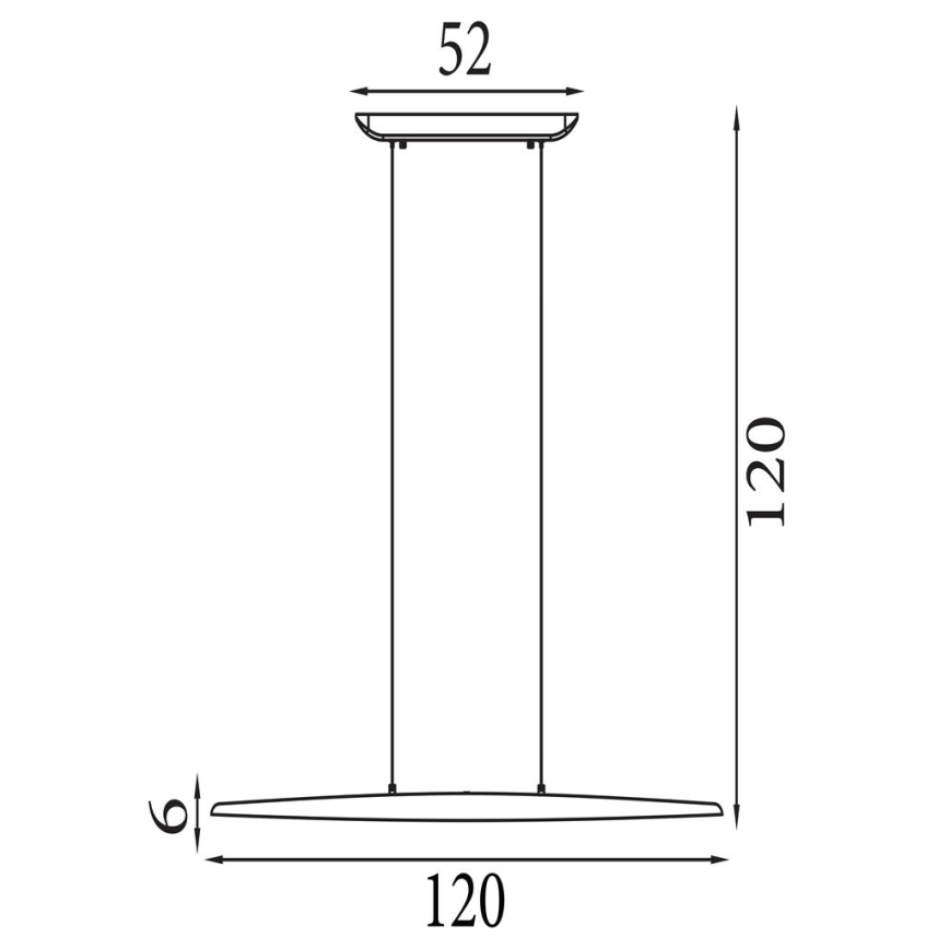 Searchlight - ściemnialna lampa wisząca na lince KENZIE LED/29W/230V 2700/3000/4000K