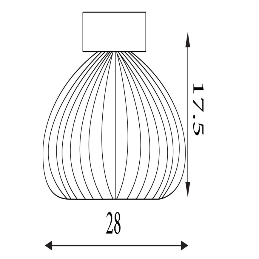 Searchlight - Oprawa sufitowa CELESTIAL 1xE27/60W/230V śr. 28 cm