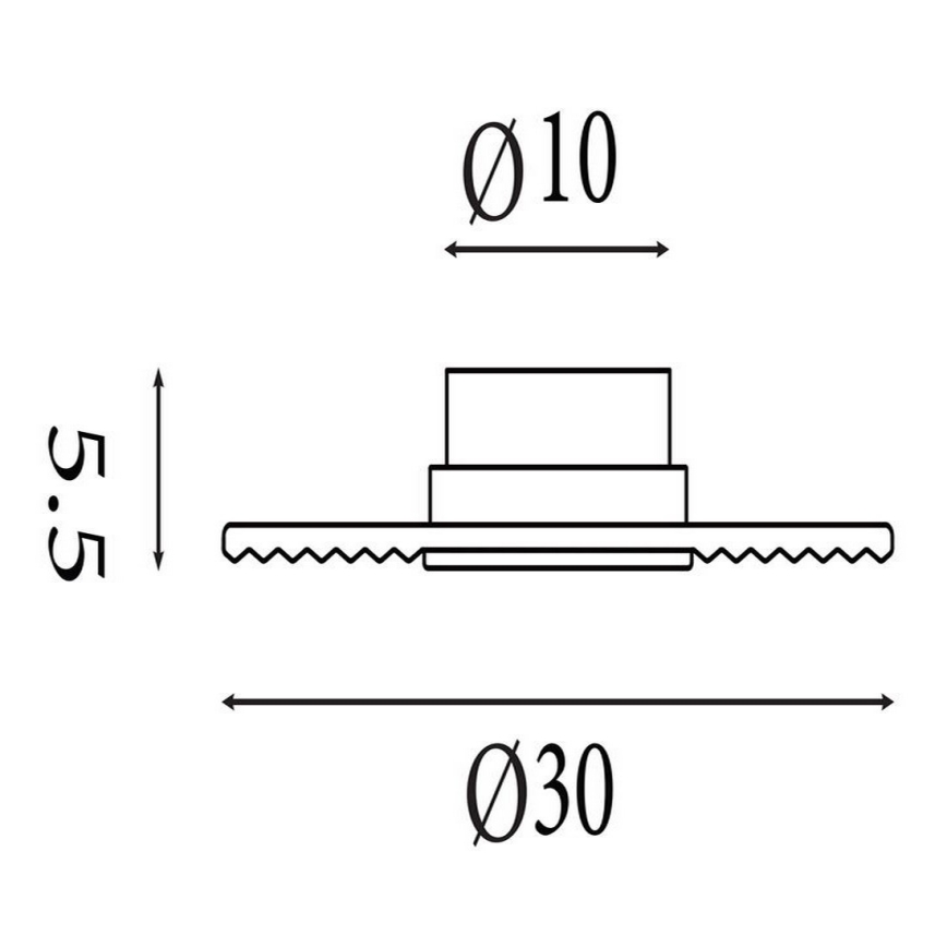 Searchlight - Kinkiet LED ściemnialny CLEO LED/9,4W/230V mosiądz