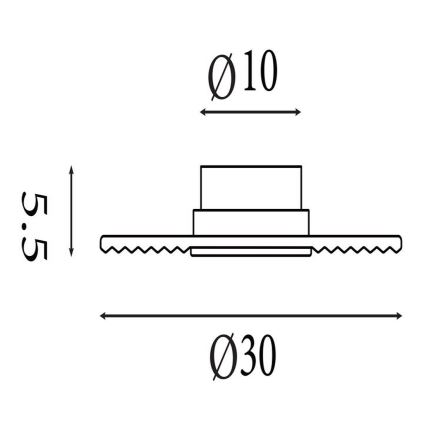 Searchlight - Ściemnialny kinkiet LED CLEO LED/9,4W/230V czarny