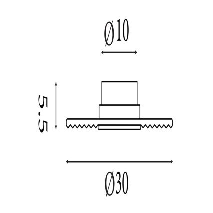 Searchlight - LED Ściemnialna oprawa ścienna CLEO LED/9,4W/230V szara