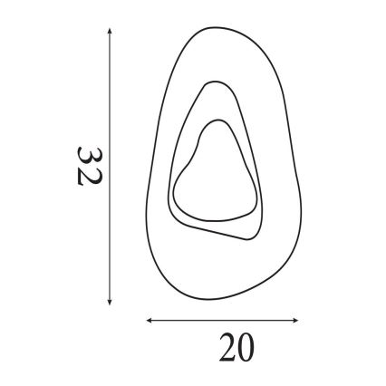 Searchlight - LED kinkiet DESTINY LED/8W/230V czarny