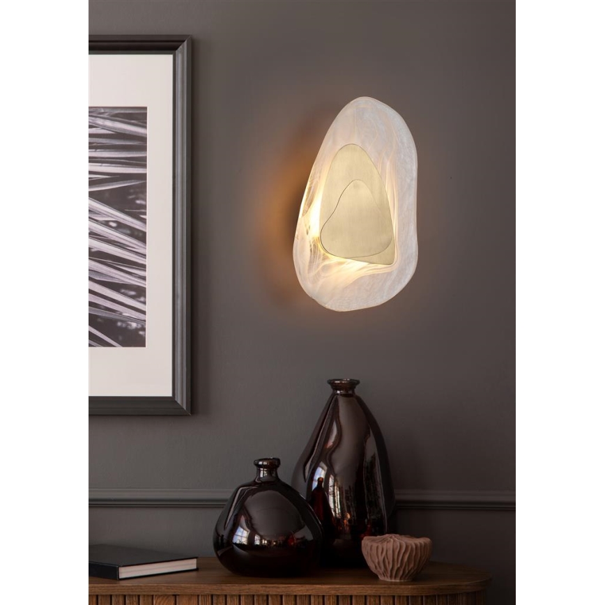 Searchlight - LED Kinkiet DESTINY LED/8W/230V mosiądz