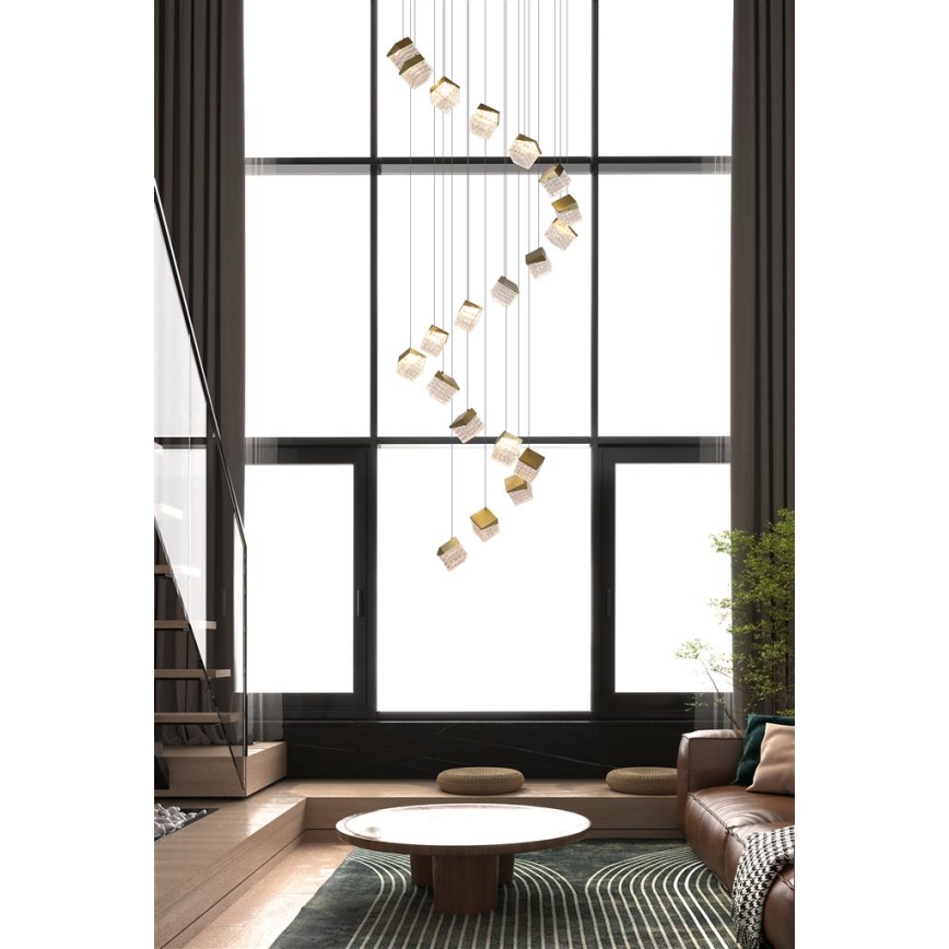 Searchlight - Ściemnialna lampa sufitowa LED CUBOID LED/10,25W/230V 3000K