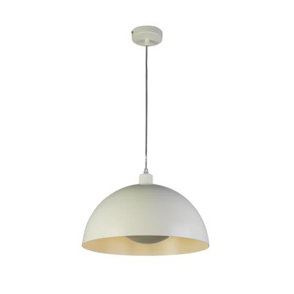 Searchlight - Lampa wisząca na przewodzie MARS 1xE27/60W/230V śr. 25 cm kremowa