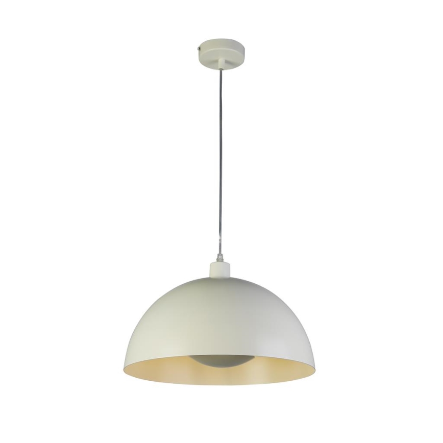 Searchlight - Lampa wisząca na przewodzie MARS 1xE27/60W/230V śr. 25 cm kremowa