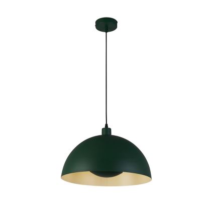 Searchlight - Lampa wisząca na lince MARS 1xE27/60W/230V śr. 25 cm zielona