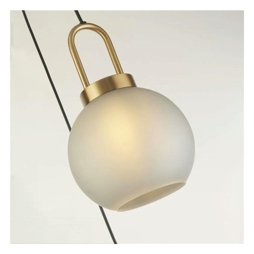 Searchlight - Żyrandol na lince SNOWDROP 3xE27/60W/230V mosiądz