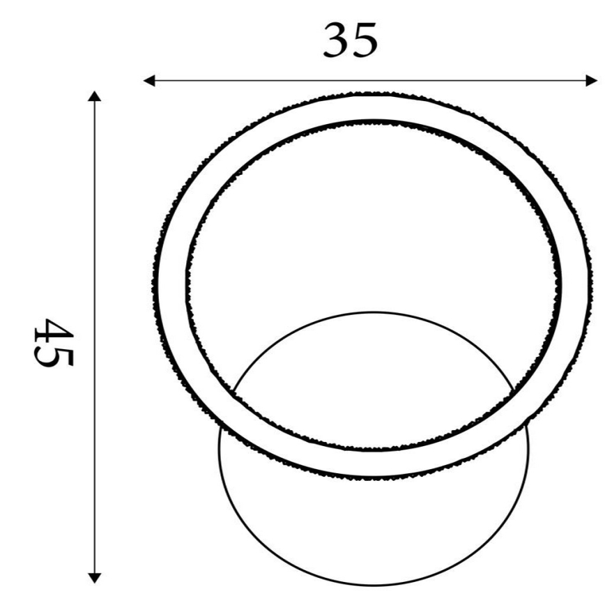 Searchlight - LED ściemnialna lampa sufitowa SPECS LED/18W/230V 3000K 35x45 cm mosiądz
