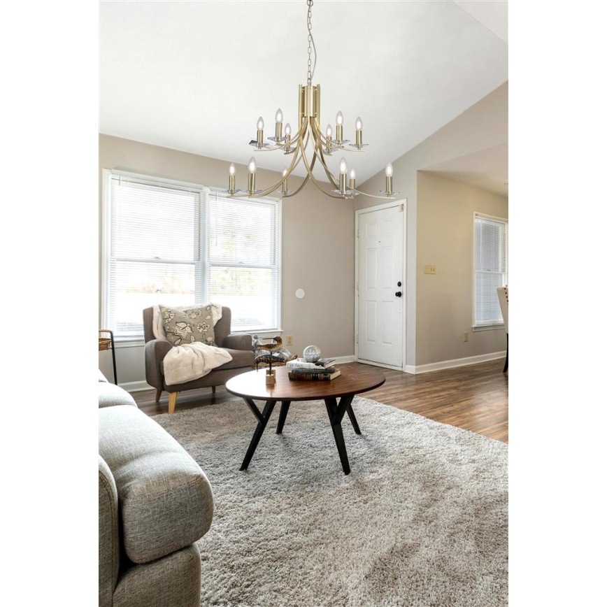 Searchlight - Żyrandol na łańcuchu ASCONA 12xE14/60W/230V