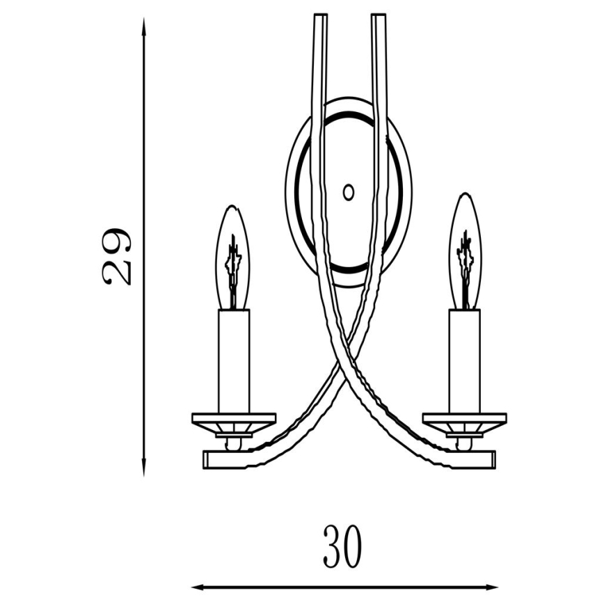Searchlight - Kinkiet ASCONA 2xE14/60W/230V