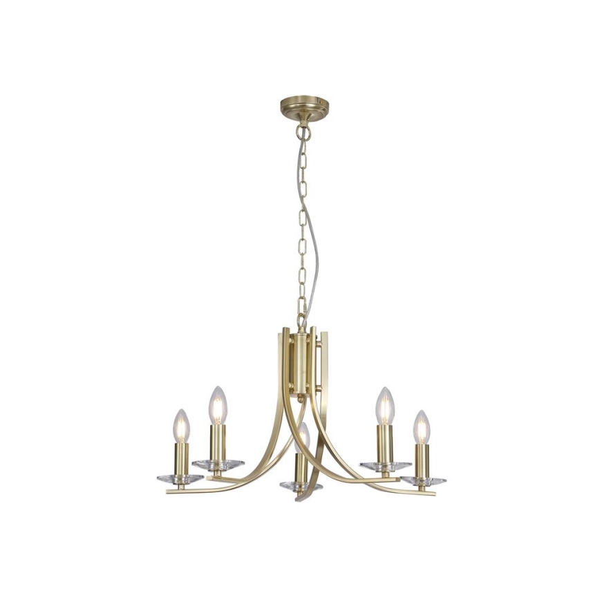 Searchlight - Żyrandol na łańcuchu ASCONA 5xE14/60W/230V