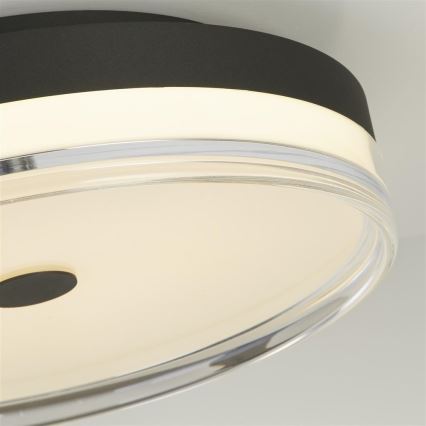 Searchlight - Lampa sufitowa LED CYPRUS LED/29W/230V śr. 40 cm czarna
