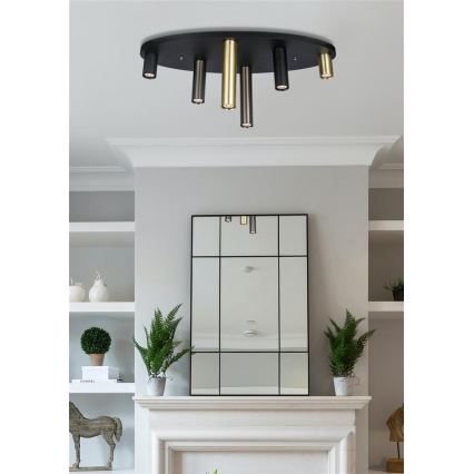 Searchlight - Lampa sufitowa TUBES 6xGU10/10W/230V 80x30 cm