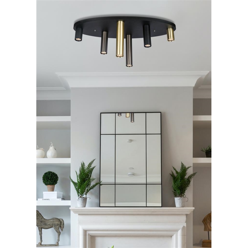 Searchlight - Lampa sufitowa TUBES 6xGU10/10W/230V 80x30 cm