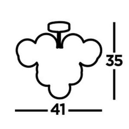 Searchlight - Surface-mounted żyrandol BERRY 13xG9/33W/230V