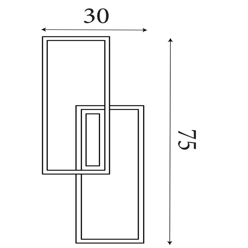 Searchlight - LED Ściemnialna oprawa sufitowa OVALOID LED/40W/230V 3000K 30x75 cm