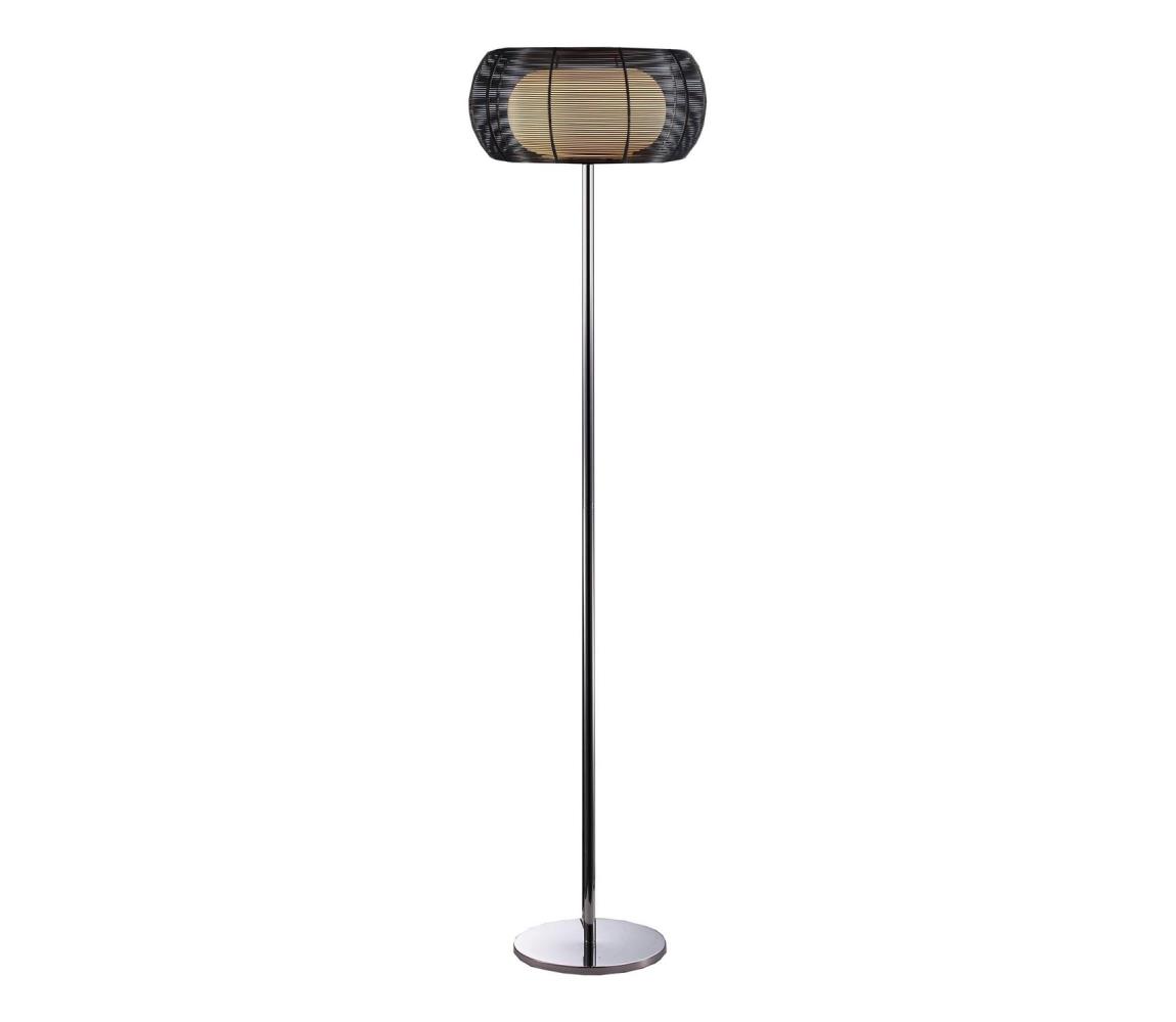 Searchlight 60002 - Lampa podłogowa 2xE27/60W/230V czarna