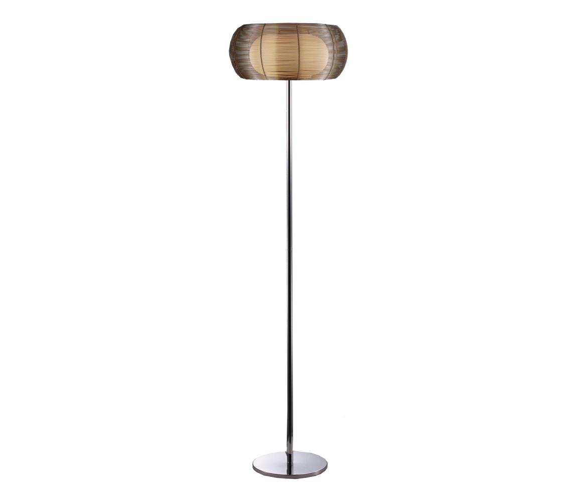 Searchlight 60003 - Lampa podłogowa 2xE27/60W/230V brązowa