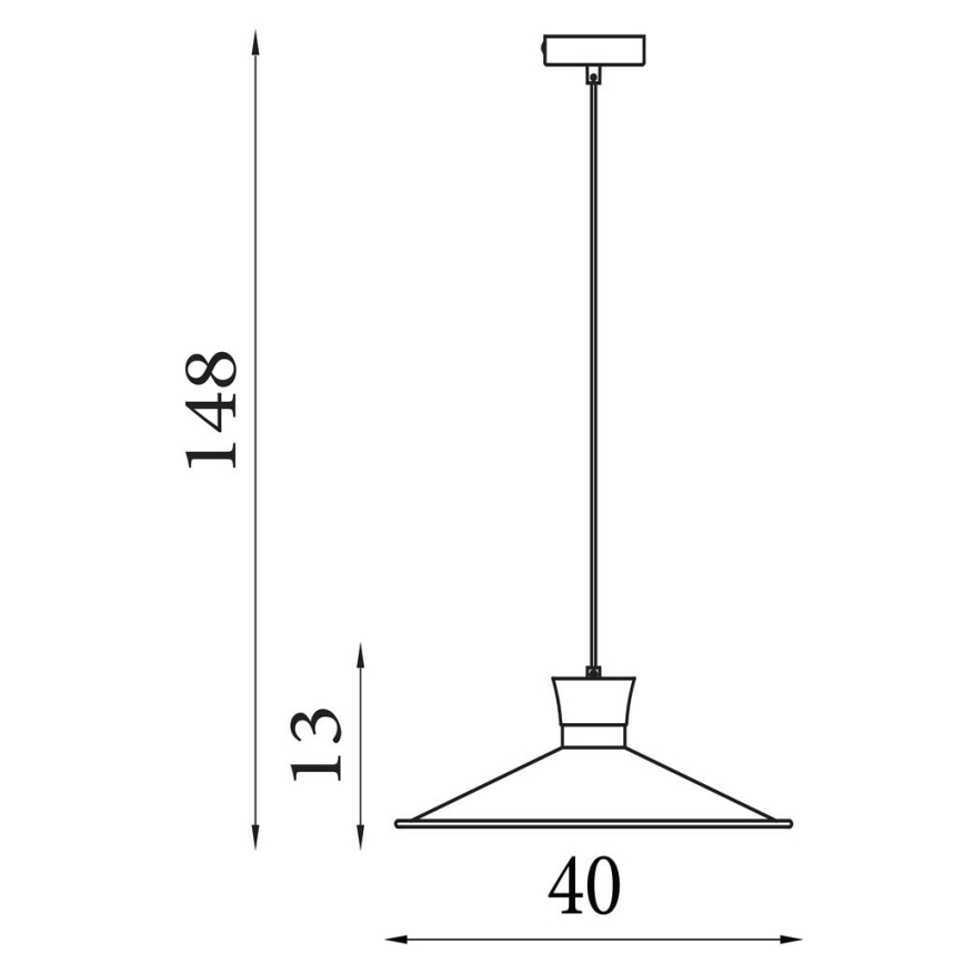 Searchlight - Żyrandol na przewodzie BALHAM 1xE27/60W/230V