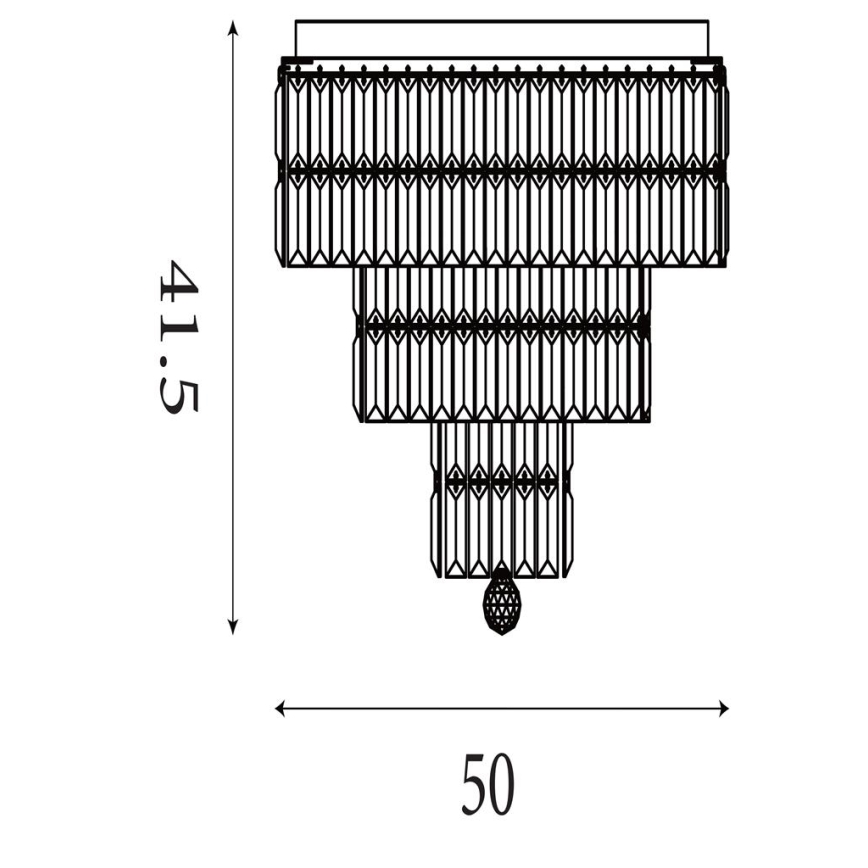 Searchlight - Plafon łazienkowy EMPIRE 6xE14/60W/230V IP44