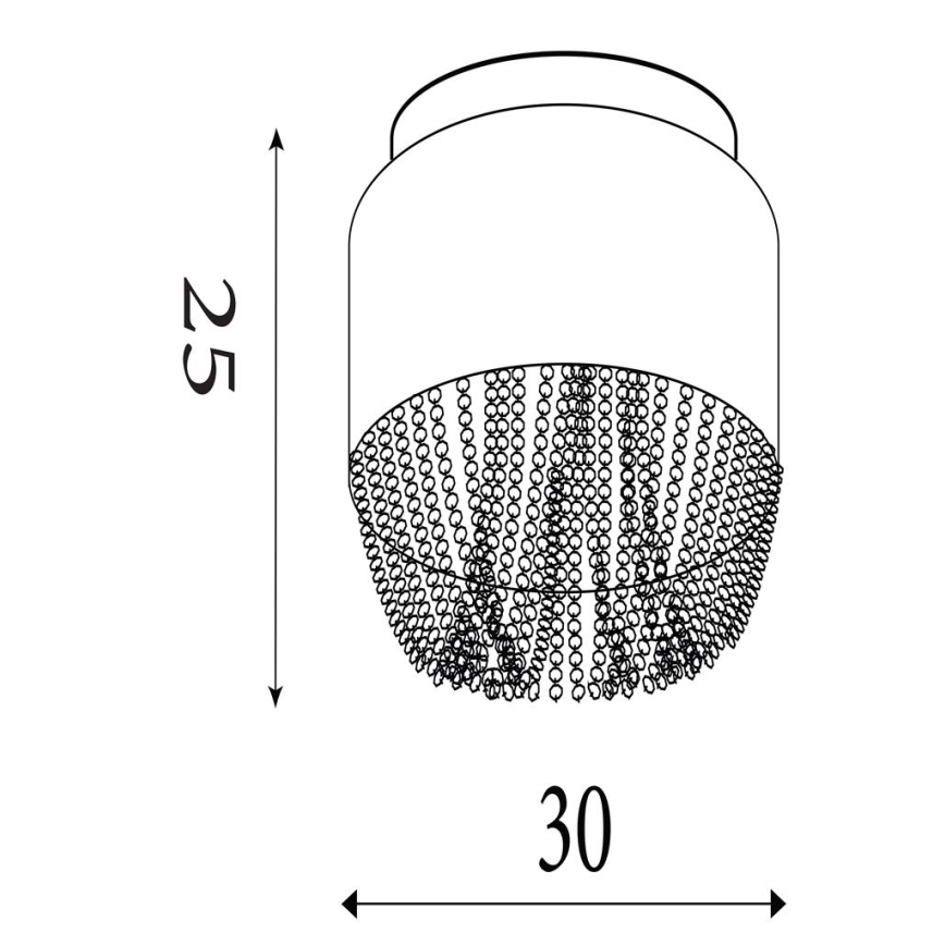Searchlight - Lampa sufitowa BELLANO 1xG9/7W/230V Ø 30 cm biała