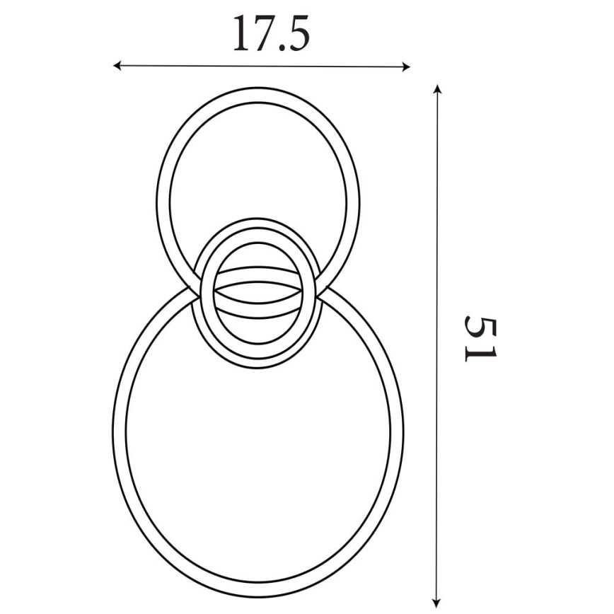 Searchlight - ściemnialna oprawa sufitowa LED TRIPLE LED/25W/230V