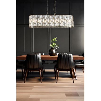 Searchlight - Żyrandol na łańcuchu BIJOU 8xE14/40W/230V