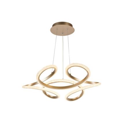 Searchlight - LED ściemnialny żyrandol na lince DOODLE LED/40W/230V mosiądz