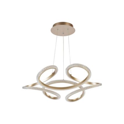 Searchlight - LED ściemnialny żyrandol na lince DOODLE LED/40W/230V mosiądz