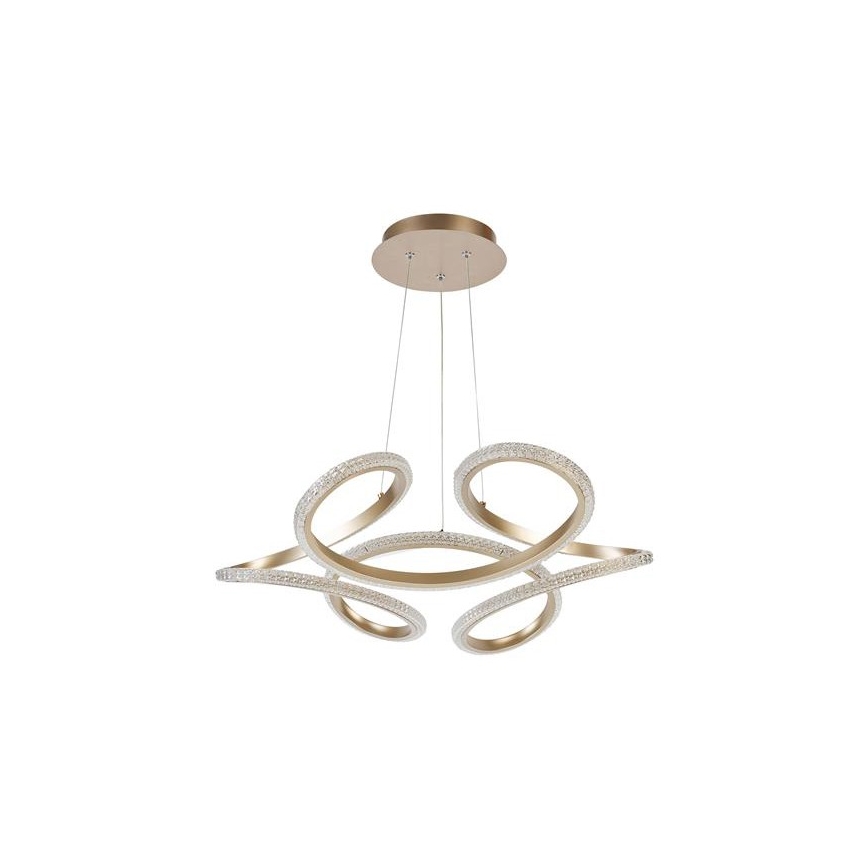 Searchlight - LED ściemnialny żyrandol na lince DOODLE LED/40W/230V mosiądz