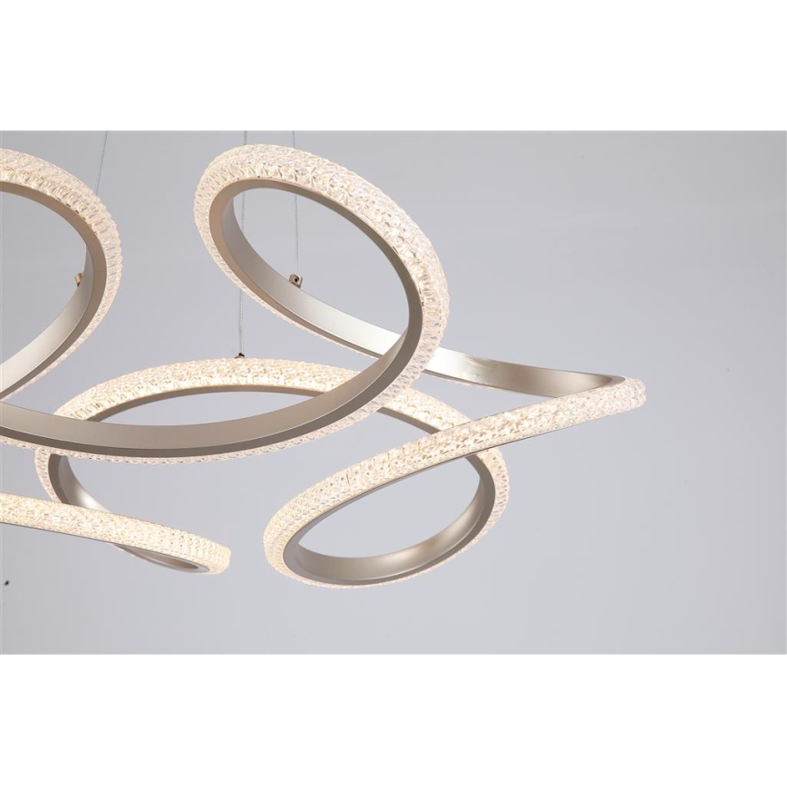 Searchlight - LED ściemnialny żyrandol na lince DOODLE LED/40W/230V mosiądz