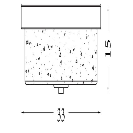 Searchlight - Lampa sufitowa łazienkowa PRESTON 2xE27/60W/230V IP44 Ø 33 cm mosiądz