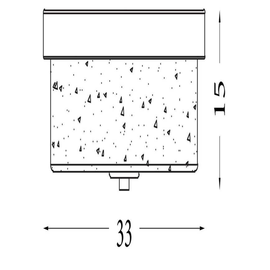 Searchlight - Lampa sufitowa łazienkowa PRESTON 2xE27/60W/230V IP44 Ø 33 cm mosiądz
