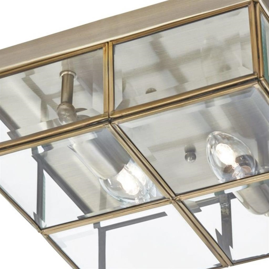 Searchlight - Plafon FLUSH 2xE14/40W/230V zielony