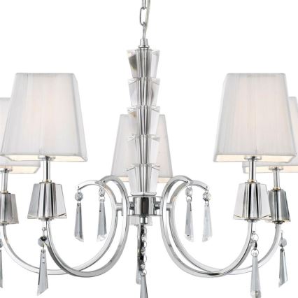 Searchlight - Żyrandol na łańcuchu PORTICO 5xG9/33W/230V chrom błyszczący