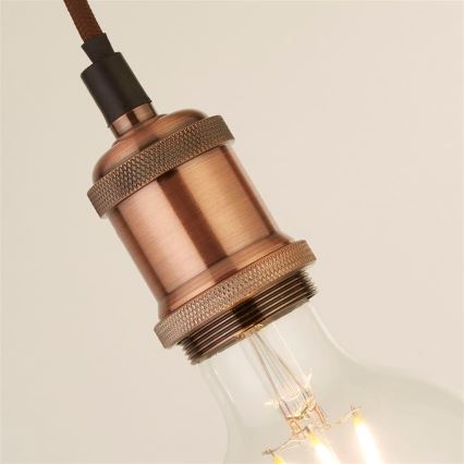 Searchlight - Żyrandol na lince SUSPENSION 1xE27/60W/230V miedziany