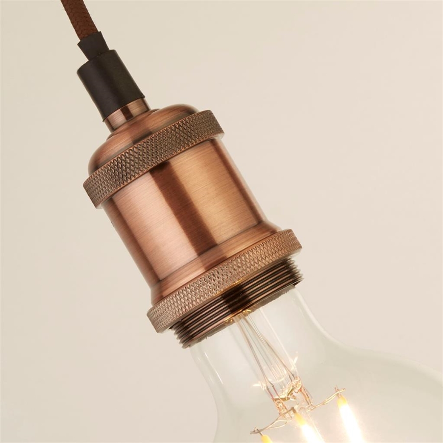 Searchlight - Żyrandol na lince SUSPENSION 1xE27/60W/230V miedziany