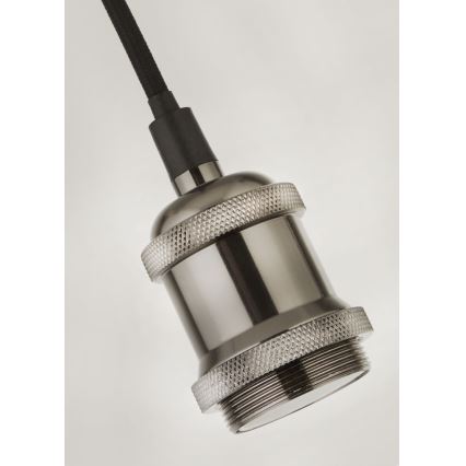 Searchlight - Lampa wisząca na lince SUSPENSION 1xE27/60W/230V srebrna
